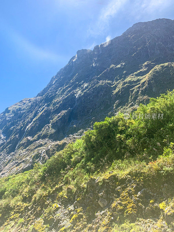 新西兰94号国道，Te Anau-Milford Hwy，峡湾国家公园的Gertrude山谷瞭望台，新西兰